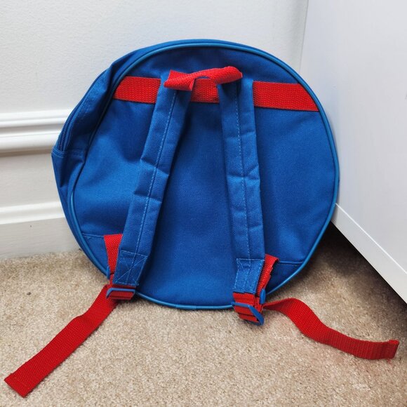 Marvel Captain America Shield Backpack Circle Shape 12" Toddler Bookbag - Picture 2 of 4